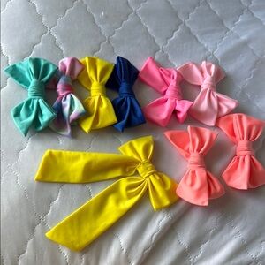 Colorful Bow Hair Clips Set for Kids